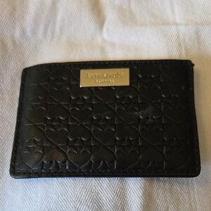 Kate Spade Black Geometric Key Card Holder